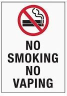 No Vaping No Smoking Sign