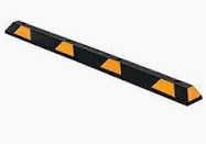 72"x6" UV Rubber Parking Curb Striped Each