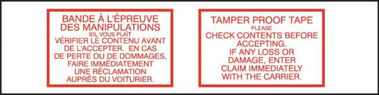 "Tamper Proof Tape" (E/F) Tape 48/Case