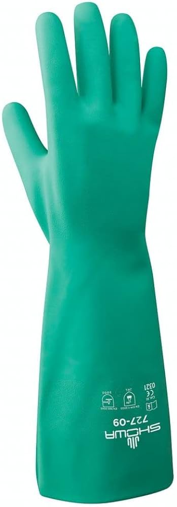 26" Nitri-Solve Fully Coated Double Dipped Chemical Resistant Gloves 1 Pair