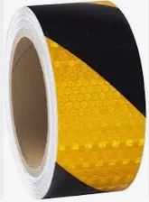 2" Black/Yellow Reflective Tape per Roll