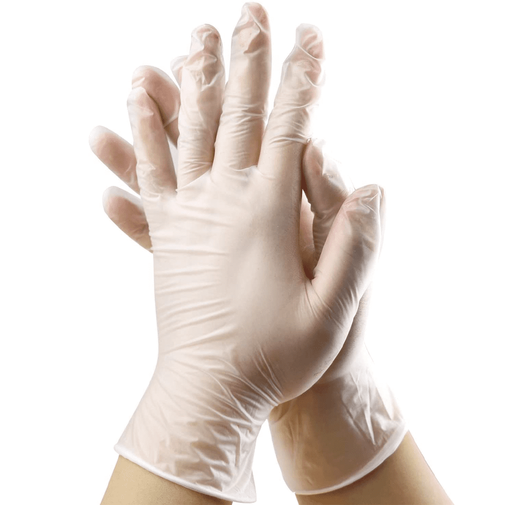 Clear Latex Powder Free Disposable Gloves 100/Pack
