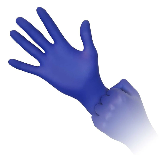 Cobalt Blue Nitrile Powder Free Disposable Gloves 100/Pack