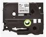 BRT TZe 23/64"X26' Red on White Label Tape