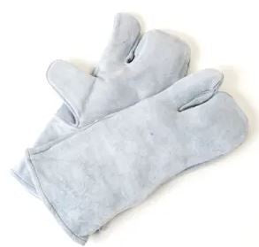 Grey Split 1 Finger/1 Thumb Welders Large Gloves 12 Pair