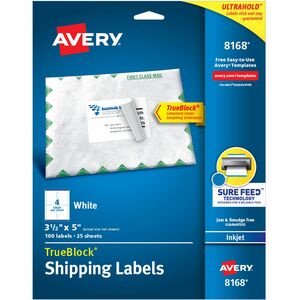 Avery 2-1/8"x4" Shipping Labels 140/Roll