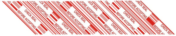 "Check Seal Before Accepting" Tape 48/Case