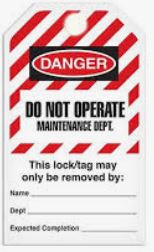 Do Not Operate-Maintenance Dept. 25/Box