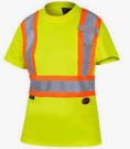 Lime Cotton Safety T-Shirt Each