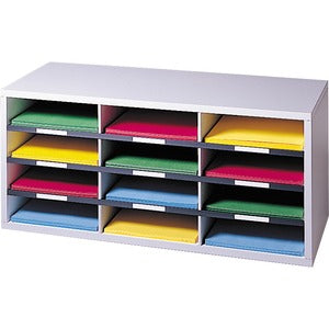12 Compartment Dove Gray Sorter