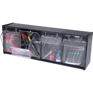 3 Tilt Bin Interlocking Multi-Bin Storage Organizer
