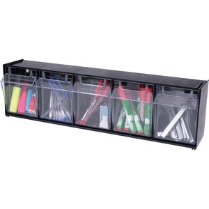 5 Tilt Bin Interlocking Multi-Bin Storage Organizer