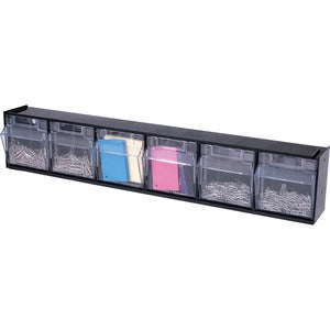 6 Tilt Bin Interlocking Multi-Bin Storage Organizer