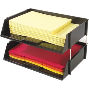 1500 Sheet 2 Tier  Black Side-Load Stacking Tray