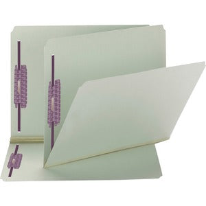 Gray/Green Letter 2" Expansion Straight Cut Tab File Folders Each