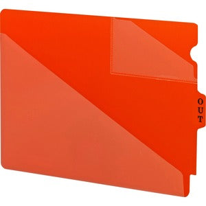 Red Vinyl Pockets End Tab Out Guides