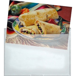 6-1/4"x4-9/16" Clear Self-Adhesive Poly Pockets