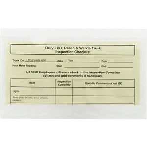8"x5" Clear Self-Adhesive Poly Pockets
