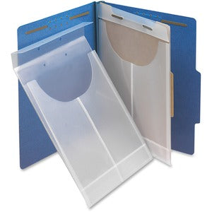 Clear Letter/legal 2-Hole Punched 3/4" Expansion Poly Retention Jackets
