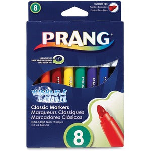 Prang Bullet Assorted  Washable Art Markers 8/Pack