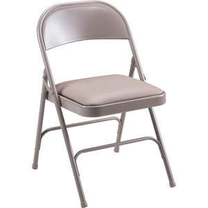 Beige Vinyl Steel Folding Chair 4/Carton