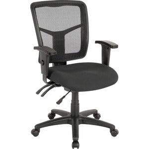 Black ErgoMesh Series Managerial Mid-Back Chair