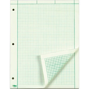 Green Tint Letter Punched Engineering Computation Pad