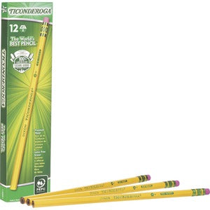#1 Lead Yellow Barrel Wood-Case Pencils