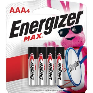 Energizer Max Alkaline AAA Batteries 4Pack