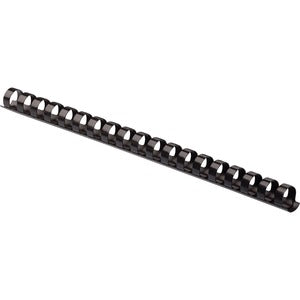 19 Ring 3/8" Black Plastic Comb Binding