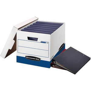White 12.3"x18.5"x12" Binder Storage Box Each
