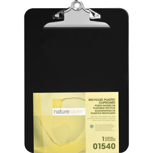 8.5"x12" Black Recycled Plastic Clipboards