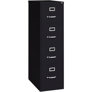 4 Drawer 15" Black  Heavy Duty Security Lock Vertical file