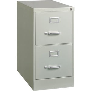 2 Drawer 15" Light Gray Heavy Duty Security Lock Vertical Fle