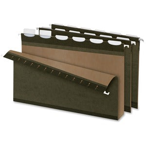 Green Legal Ready-Tab Extra Capacity Reinforced Hanging Folder with Lift Tab