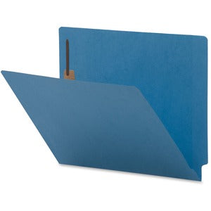 Blue Letter  End Tab Fastener Folder