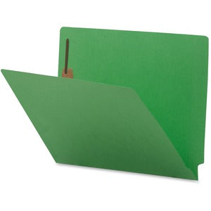 Green Letter End Tab Fastener Folder