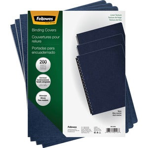 11.3"x8.8" Navy Linen Unpunched Presentation Covers