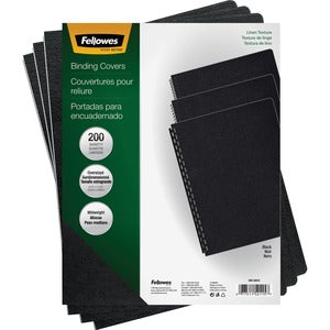11.3"x8.8" Black Linen Unpunched Presentation Covers