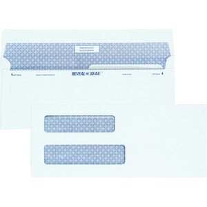 #8 Reveal-n-Seal Double Window Envelopes