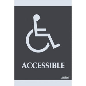 Handicap Accessible Sign 6"x9"