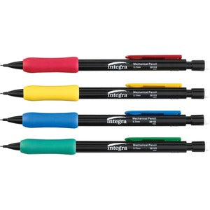 Integra 0.7mm Assorted Grip Mechanical Pencils 12/Pack