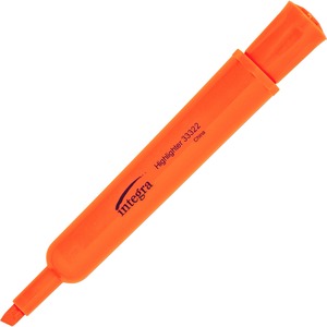 Integra Orange Chisel Highlighters 12/Pack