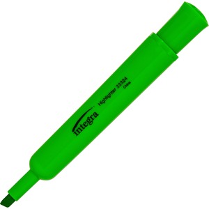 Integra Green Chisel Highlighters 12/Pack