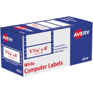 Avery 4"x1-7/16" Pin Feed Labels