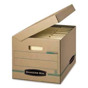 Kraft Letter/Legal Flip-Top Attached Lid File Case