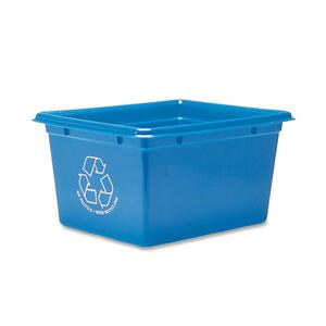 Blue Box Office Recycling Container