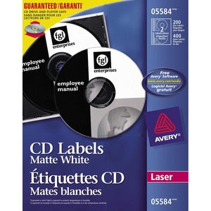Avery CD/DVD Label 200Pack