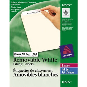 3-7/16"x2/3" White Laser Label 300Pack