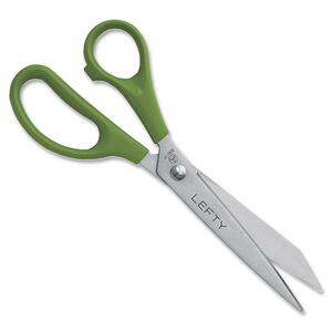 7.5" Lefty Straight Scissor-Green